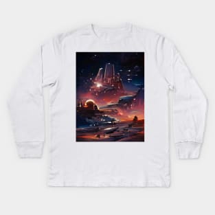 Mustafar Kids Long Sleeve T-Shirt